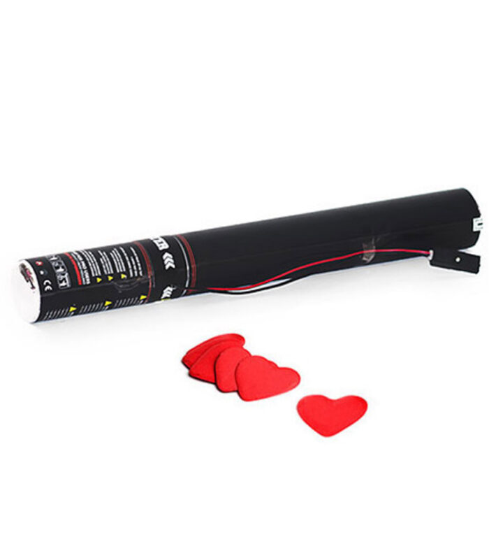 TCM FX - Elektromos Konfetti Ágyú 50cm - Red Szíves